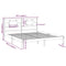 vidaXL Bed Frame without Mattress Grey 200x200 cm Solid Wood