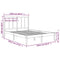 vidaXL Bed Frame without Mattress 135x190 cm Double Solid Wood Pine