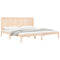 vidaXL Bed Frame without Mattress 200x200 cm Solid Wood Pine