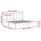 vidaXL Bed Frame without Mattress 200x200 cm Solid Wood Pine