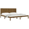 vidaXL Bed Frame without Mattress Honey Brown 200x200 cm Solid Wood Pine