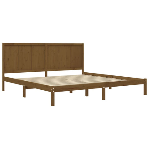 vidaXL Bed Frame without Mattress Honey Brown 200x200 cm Solid Wood Pine