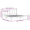 vidaXL Bed Frame without Mattress Honey Brown 200x200 cm Solid Wood Pine