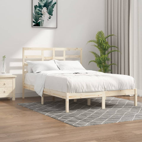 vidaXL Bed Frame without Mattress Solid Wood 120x200 cm