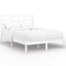 vidaXL Bed Frame without Mattress White Solid Wood 160x200 cm