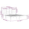vidaXL Bed Frame without Mattress Black Solid Wood 200x200 cm