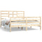 vidaXL Bed Frame without Mattress Solid Wood 160x200 cm