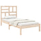 vidaXL Bed Frame without Mattress Solid Wood 75x190 cm Small Single