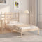 vidaXL Bed Frame without Mattress Solid Wood 75x190 cm Small Single