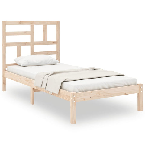 vidaXL Bed Frame without Mattress Solid Wood 90x190 cm Single