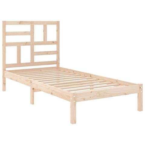 vidaXL Bed Frame without Mattress Solid Wood 90x190 cm Single
