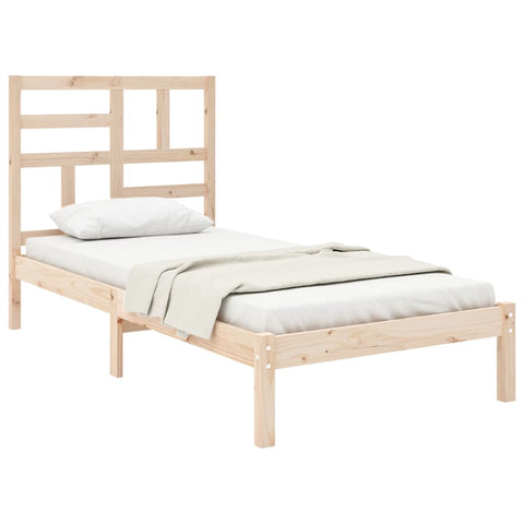 vidaXL Bed Frame without Mattress Solid Wood 100x200 cm