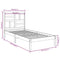 vidaXL Bed Frame without Mattress Solid Wood 100x200 cm