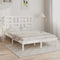 vidaXL Bed Frame without Mattress White Solid Wood 150x200 cm King Size
