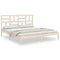 vidaXL Bed Frame without Mattress Solid Wood 180x200 cm Super King