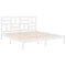 vidaXL Bed Frame without Mattress White Solid Wood 180x200 cm Super King