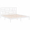 vidaXL Bed Frame without Mattress White Solid Wood 200x200 cm