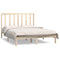 vidaXL Bed Frame without Mattress 135x190 cm Double Solid Wood Pine