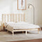 vidaXL Bed Frame without Mattress 135x190 cm Double Solid Wood Pine