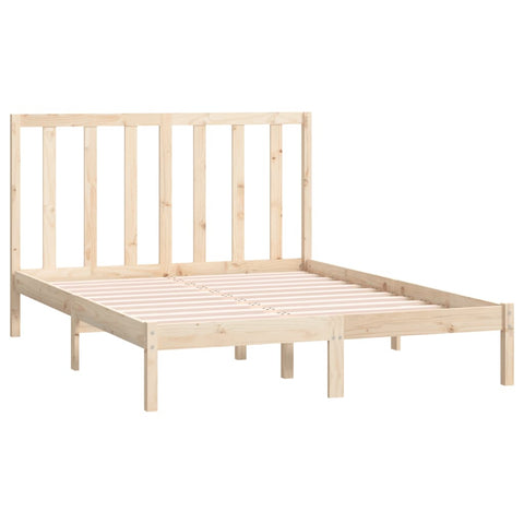 vidaXL Bed Frame without Mattress 140x190 cm Solid Wood Pine