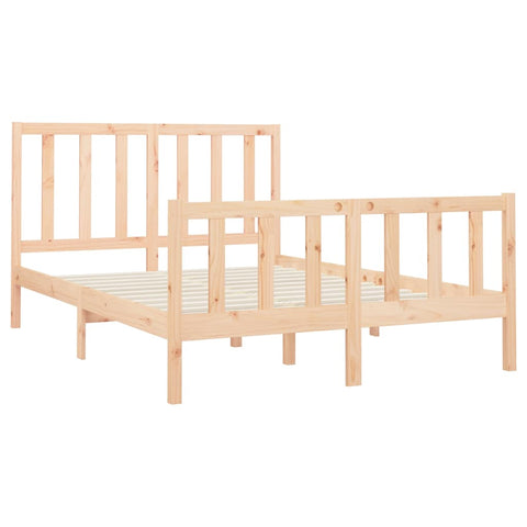 vidaXL Bed Frame without Mattress 140x200 cm Solid Wood Pine