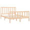 vidaXL Bed Frame without Mattress 160x200 cm Solid Wood Pine