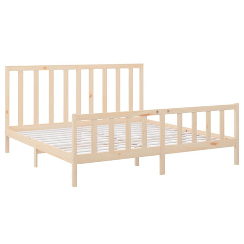 vidaXL Bed Frame without Mattress 200x200 cm  Solid Wood Pine