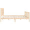 vidaXL Bed Frame without Mattress 200x200 cm Solid Wood