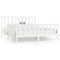 vidaXL Bed Frame without Mattress White 200x200 cm Solid Wood