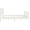 vidaXL Bed Frame without Mattress White 200x200 cm Solid Wood