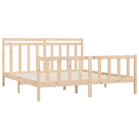 vidaXL Bed Frame Solid Wood Pine 200x200 cm