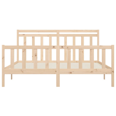 vidaXL Bed Frame Solid Wood Pine 200x200 cm