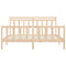 vidaXL Bed Frame Solid Wood Pine 200x200 cm