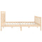 vidaXL Bed Frame Solid Wood Pine 200x200 cm