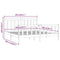 vidaXL Bed Frame Solid Wood Pine 200x200 cm