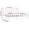 vidaXL Bed Frame without Mattress Grey Solid Wood Pine 200x200 cm