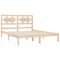 vidaXL Bed Frame without Mattress 150x200 cm King Size Solid Wood Pine