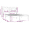 vidaXL Bed Frame without Mattress 150x200 cm King Size Solid Wood Pine