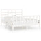 vidaXL Bed Frame without Mattress White 120x200 cm Solid Wood Pine