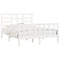 vidaXL Bed Frame without Mattress White 120x200 cm Solid Wood Pine