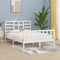 vidaXL Bed Frame without Mattress White 120x200 cm Solid Wood Pine