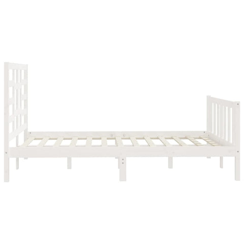 vidaXL Bed Frame without Mattress White 160x200 cm Solid Wood Pine