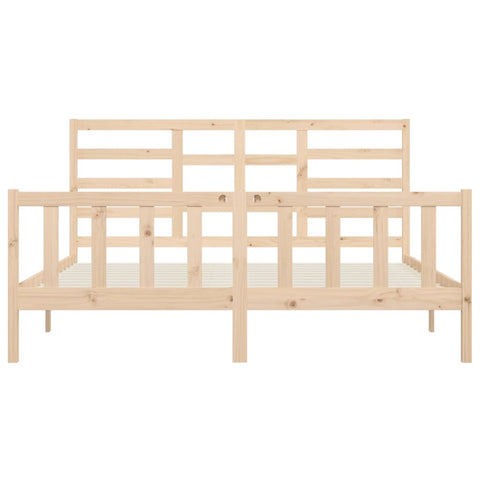 vidaXL Bed Frame without Mattress 200x200 cm Solid Wood Pine