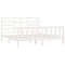vidaXL Bed Frame without Mattress White 200x200 cm Solid Wood Pine