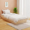 819892 vidaXL Bed Frame without Mattress Solid Wood 90x200 cm
