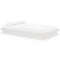 819903 vidaXL Bed Frame without Mattress White Solid Wood 120x200 cm