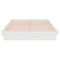 819903 vidaXL Bed Frame without Mattress White Solid Wood 120x200 cm