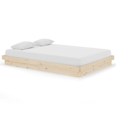 819907 vidaXL Bed Frame without Mattress Solid Wood 140x200 cm