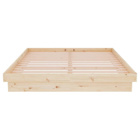819907 vidaXL Bed Frame without Mattress Solid Wood 140x200 cm