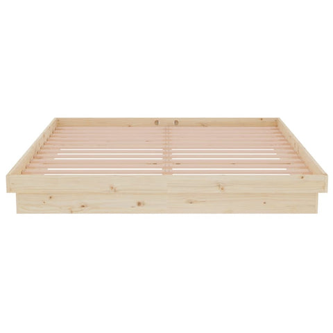 vidaXL Bed Frame without Mattress Solid Wood 160x200 cm